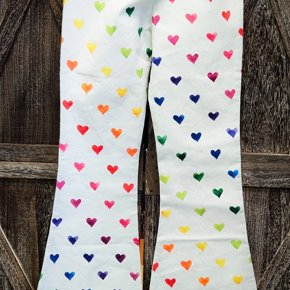 NWT CHEERING FOR YOU FLARE PANTS DOLLS KILL X CARE BEARS - Picture 5 of 7